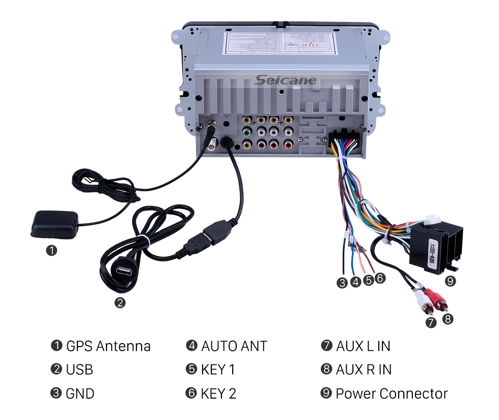 Seicane Aftermarket DVD Player GPS Navigation System For 2004-2013 Seat Altea Toledo Alhambra Car Stereo Radio Bluetooth Support TV Tuner USB SD Rearview Camera Seicane Aftermarket DVD Player GPS Navigation System For 2004-2013 Seat Altea Toledo Alhambra Car Stereo Radio Bluetooth Support TV Tuner USB SD Rearview Camera