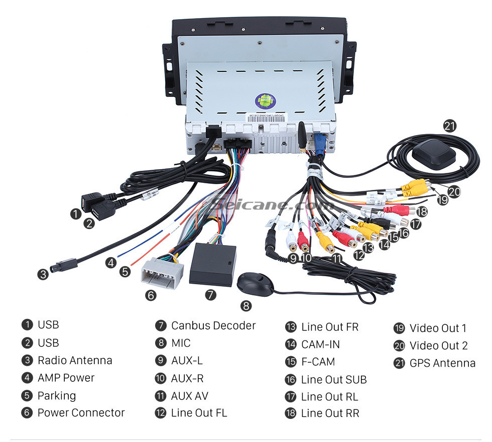 Seicane 9 inch Android 8.1 Autoradio GPS Navigation Bluetooth for 2004-2008 Chrysler 300C Jeep Dodge with DVD AUX Steering Wheel Control USB Seicane 9 inch Android 8.1 Autoradio GPS Navigation Bluetooth for 2004-2008 Chrysler 300C Jeep Dodge with DVD AUX Steering Wheel Control USB