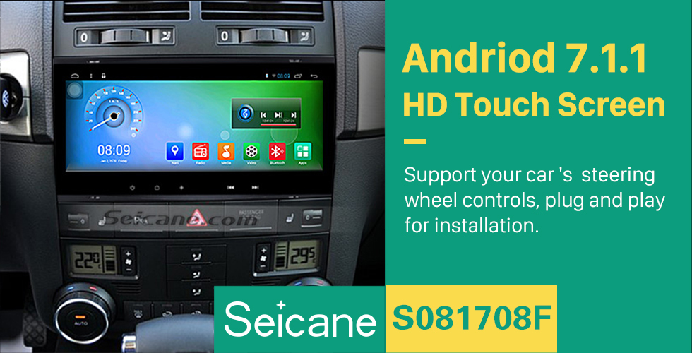 Seicane 8.8 inch Android 7.1 2009 2010 Volksworgen T5 Multivan GPS Navigation System with Touch Screen 3G WiFi Capacitive Rear camera AUX Steering Wheel Control USB Bluetooth 1080P TPMS DVR OBDII Seicane 8.8 inch Android 7.1 2009 2010 Volksworgen T5 Multivan GPS Navigation System with Touch Screen 3G WiFi Capacitive Rear camera AUX Steering Wheel Control USB Bluetooth 1080P TPMS DVR OBDII