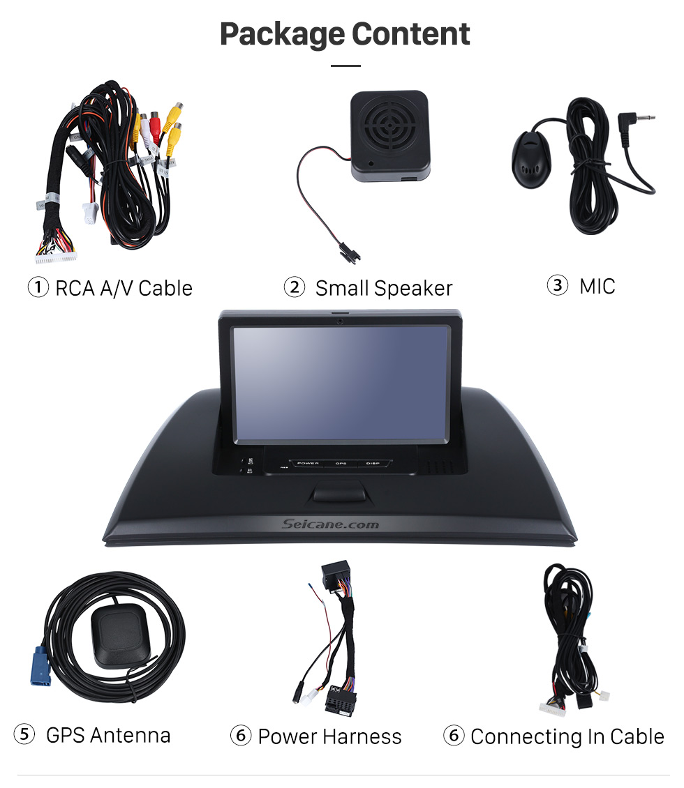 Seicane Écran tactile Android 7.1 pour 2004-2012 BMW X3 Z4 E85 Autoradio Unité principale Navigation GPS Prise en charge Bluetooth Caméra de recul Commande au volant USB WIFI OBD2