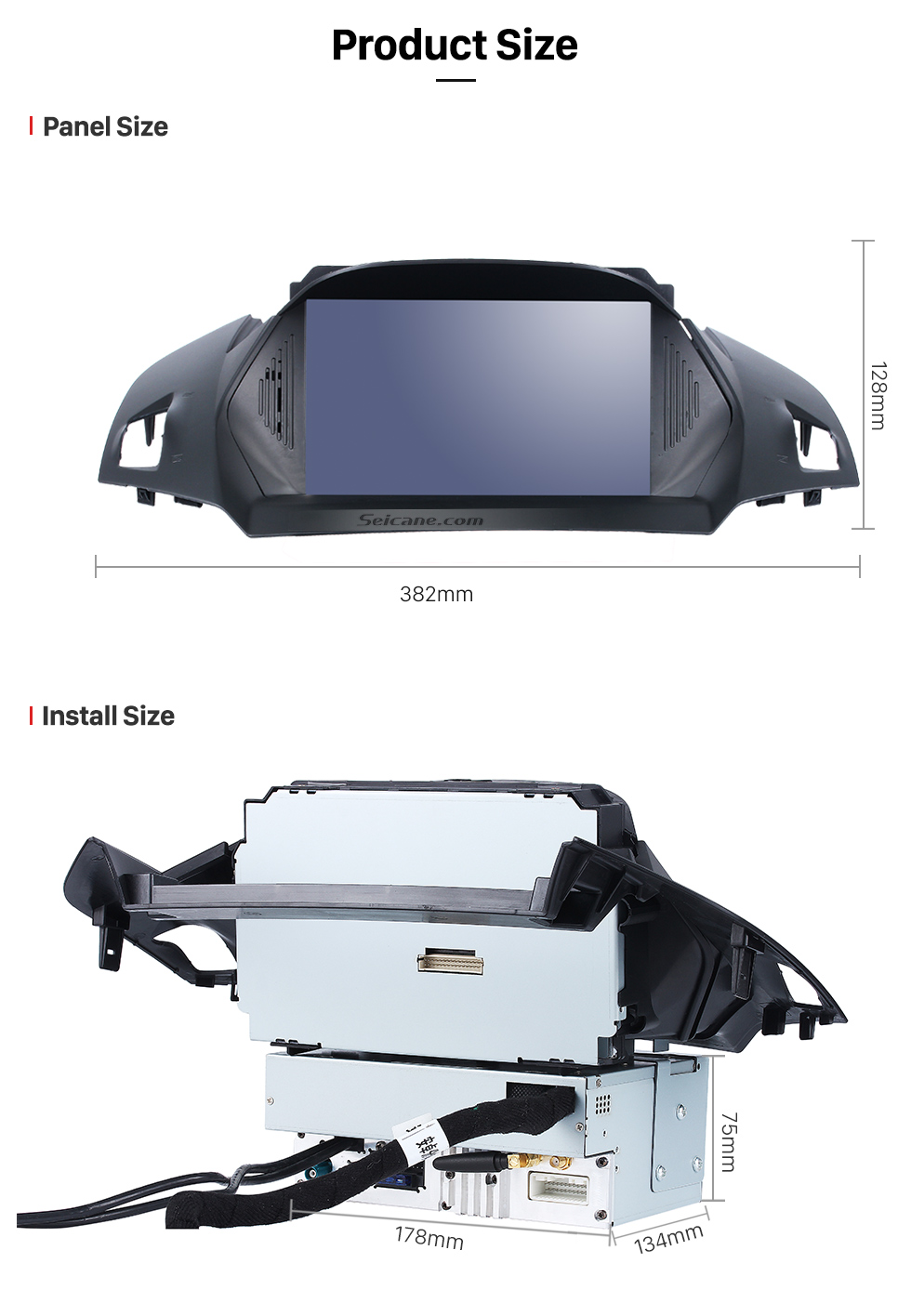 Seicane 8 inch Android 8.1 2011-2017 Ford KUGA C-Max Radio DVD GPS Navigation with Touch Screen Bluetooth 3G Wifi TPMS DVR OBD2 Rear Camera AUX Steering Wheel Control 1080P Mirror Link Seicane 8 inch Android 8.1 2011-2017 Ford KUGA C-Max Radio DVD GPS Navigation with Touch Screen Bluetooth 3G Wifi TPMS DVR OBD2 Rear Camera AUX Steering Wheel Control 1080P Mirror Link