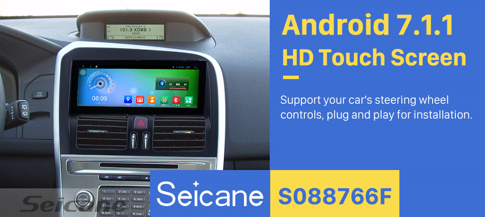 Seicane Android 7.1 2009-2017 Volvo XC60 CD Radio GPS Navigation Stereo Bluetooth Music DVD Player 3G WiFi TV Tuner DVR Steering Wheel Control USB DVR Backup Camera Seicane Android 7.1 2009-2017 Volvo XC60 CD Radio GPS Navigation Stereo Bluetooth Music DVD Player 3G WiFi TV Tuner DVR Steering Wheel Control USB DVR Backup Camera