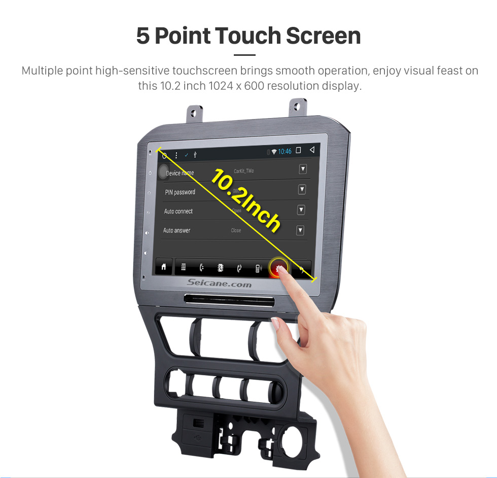 Seicane 10.2 Inch Android 8.1 Radio DVD Player For 2015 2016 Ford Mustang with 3G WiFi Bluetooth GPS Navigation system Capacitive Touch Screen TPMS DVR OBD II Rear camera AUX Headrest Monitor Control USB SD Video Seicane 10.2 Inch Android 8.1 Radio DVD Player For 2015 2016 Ford Mustang with 3G WiFi Bluetooth GPS Navigation system Capacitive Touch Screen TPMS DVR OBD II Rear camera AUX Headrest Monitor Control USB SD Video