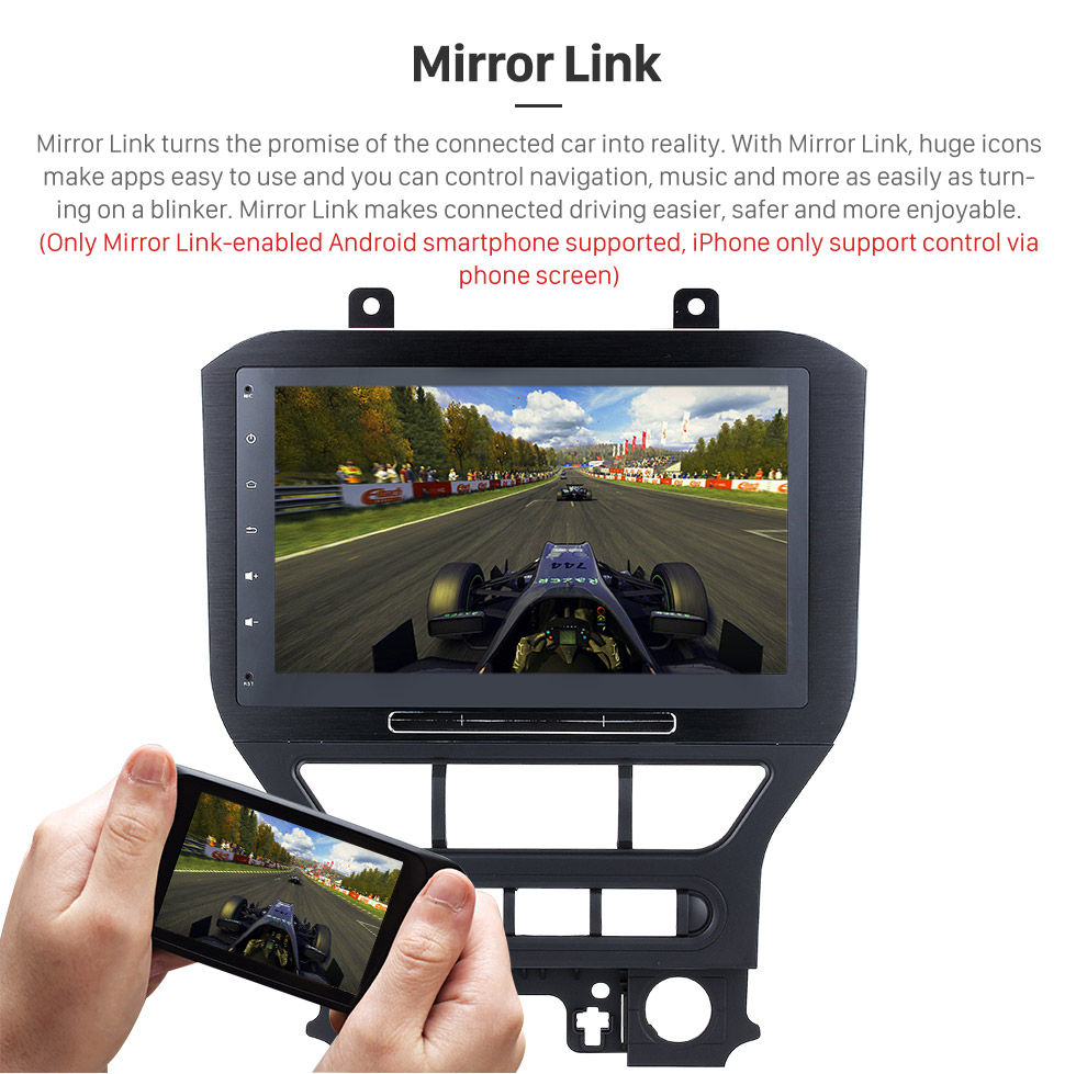 Seicane 10.2 Inch Android 8.1 Radio DVD Player For 2015 2016 Ford Mustang with 3G WiFi Bluetooth GPS Navigation system Capacitive Touch Screen TPMS DVR OBD II Rear camera AUX Headrest Monitor Control USB SD Video Seicane 10.2 Inch Android 8.1 Radio DVD Player For 2015 2016 Ford Mustang with 3G WiFi Bluetooth GPS Navigation system Capacitive Touch Screen TPMS DVR OBD II Rear camera AUX Headrest Monitor Control USB SD Video