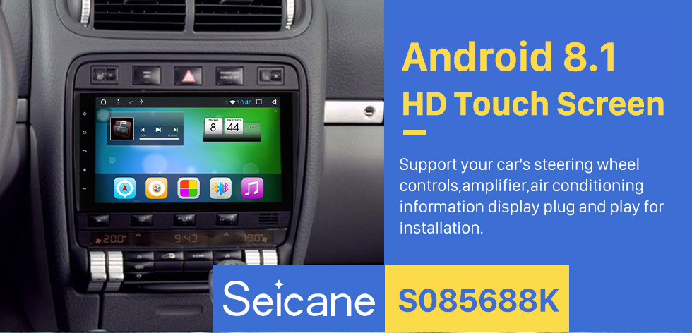 Seicane 2003-2010 PORSCHE Cayenne Android 8.1 Navegación GPS Radio Enlace del espejo Pantalla táctil OBD2 Bluetooth DVR Cámara de respaldo TV USB SD Control del volante WIFI Seicane 2003-2010 PORSCHE Cayenne Android 8.1 Navegación GPS Radio Enlace del espejo Pantalla táctil OBD2 Bluetooth DVR Cámara de respaldo TV USB SD Control del volante WIFI