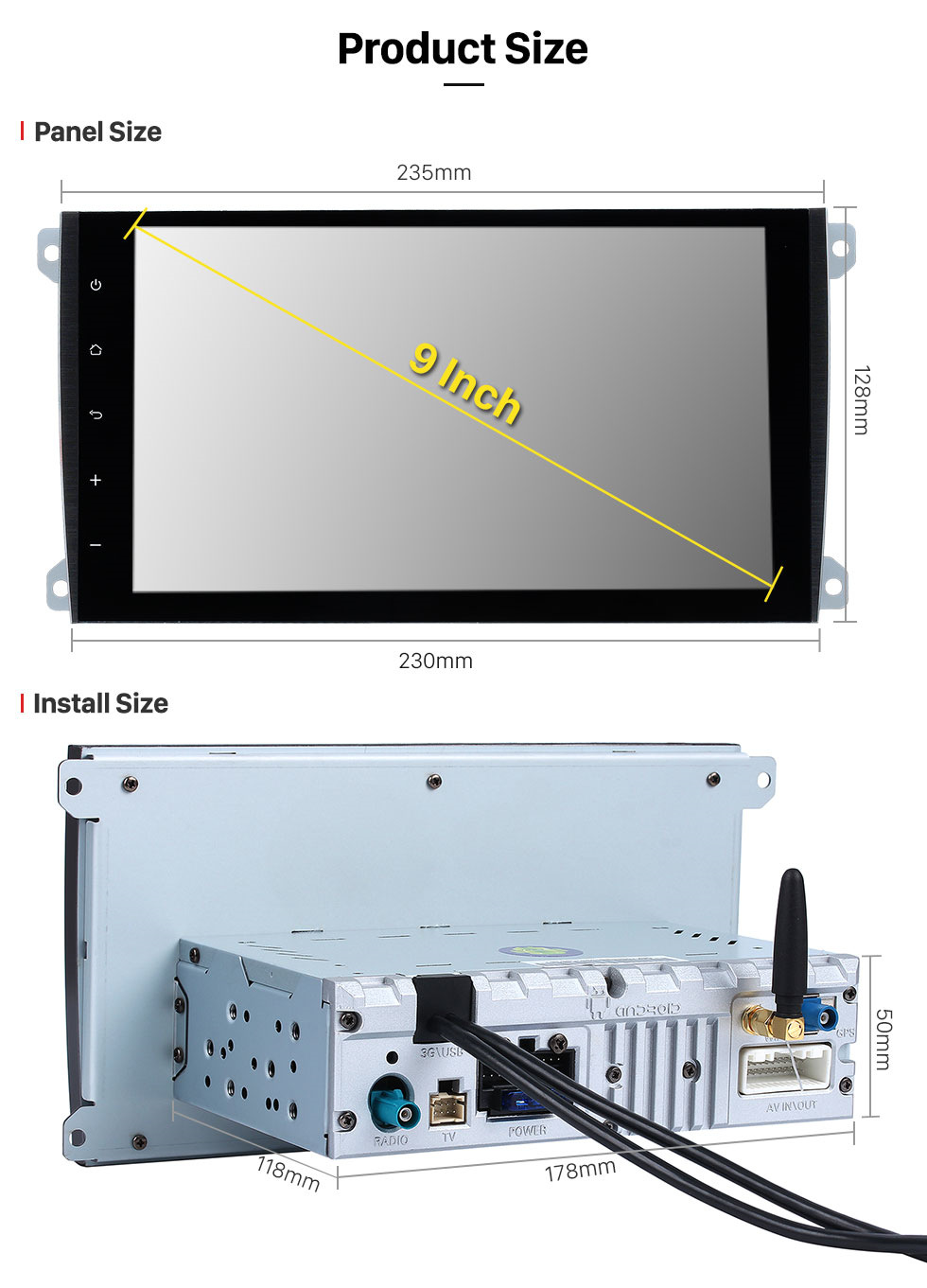 Seicane 2003-2010 PORSCHE Cayenne Android 8.1 Navegación GPS Radio Enlace del espejo Pantalla táctil OBD2 Bluetooth DVR Cámara de respaldo TV USB SD Control del volante WIFI Seicane 2003-2010 PORSCHE Cayenne Android 8.1 Navegación GPS Radio Enlace del espejo Pantalla táctil OBD2 Bluetooth DVR Cámara de respaldo TV USB SD Control del volante WIFI