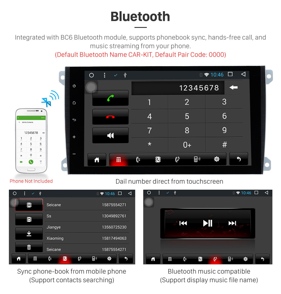 Seicane 2003-2010 PORSCHE Cayenne Android 8.1 Navegación GPS Radio Enlace del espejo Pantalla táctil OBD2 Bluetooth DVR Cámara de respaldo TV USB SD Control del volante WIFI Seicane 2003-2010 PORSCHE Cayenne Android 8.1 Navegación GPS Radio Enlace del espejo Pantalla táctil OBD2 Bluetooth DVR Cámara de respaldo TV USB SD Control del volante WIFI