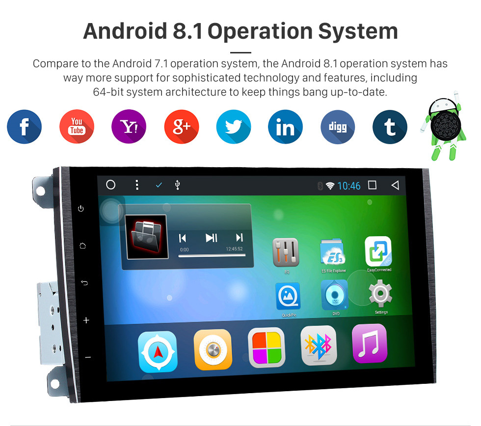 Seicane 2003-2010 PORSCHE Cayenne Android 8.1 Navegación GPS Radio Enlace del espejo Pantalla táctil OBD2 Bluetooth DVR Cámara de respaldo TV USB SD Control del volante WIFI Seicane 2003-2010 PORSCHE Cayenne Android 8.1 Navegación GPS Radio Enlace del espejo Pantalla táctil OBD2 Bluetooth DVR Cámara de respaldo TV USB SD Control del volante WIFI