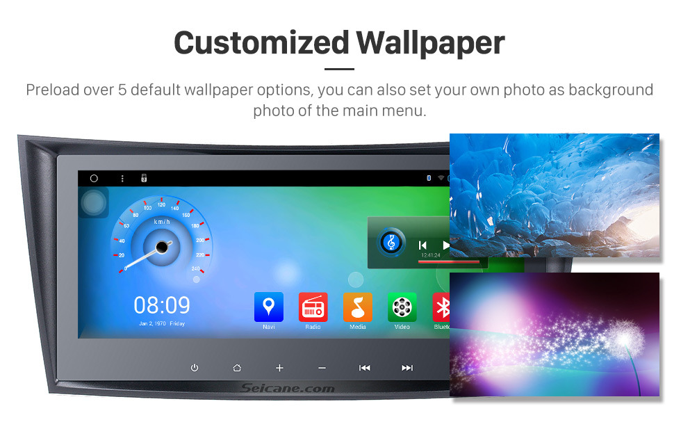 Seicane 8.8 Inch Touch Screen 2004-2011 Mercedes Benz CLS Class W219 CLS350 CLS500 CLS55 Android 8.1 Capacitive Radio GPS Navigation system with Bluetooth TPMS DVR OBD II Rear camera AUX USB SD 3G WiFi Steering Wheel Control Video 1080P Seicane 8.8 Inch Touch Screen 2004-2011 Mercedes Benz CLS Class W219 CLS350 CLS500 CLS55 Android 8.1 Capacitive Radio GPS Navigation system with Bluetooth TPMS DVR OBD II Rear camera AUX USB SD 3G WiFi Steering Wheel Control Video 1080P