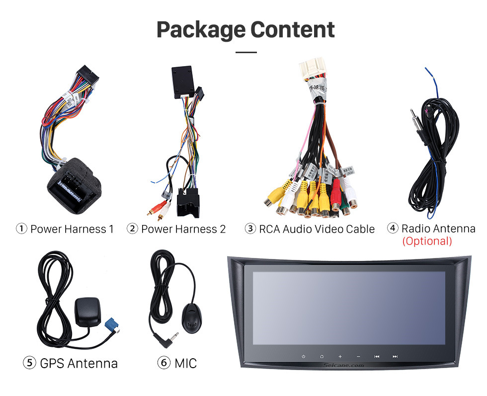 Seicane 8.8 Inch Touch Screen 2004-2011 Mercedes Benz CLS Class W219 CLS350 CLS500 CLS55 Android 8.1 Capacitive Radio GPS Navigation system with Bluetooth TPMS DVR OBD II Rear camera AUX USB SD 3G WiFi Steering Wheel Control Video 1080P Seicane 8.8 Inch Touch Screen 2004-2011 Mercedes Benz CLS Class W219 CLS350 CLS500 CLS55 Android 8.1 Capacitive Radio GPS Navigation system with Bluetooth TPMS DVR OBD II Rear camera AUX USB SD 3G WiFi Steering Wheel Control Video 1080P