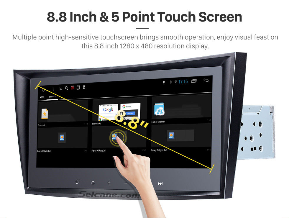 Seicane 8.8 Inch Touch Screen 2004-2011 Mercedes Benz CLS Class W219 CLS350 CLS500 CLS55 Android 8.1 Capacitive Radio GPS Navigation system with Bluetooth TPMS DVR OBD II Rear camera AUX USB SD 3G WiFi Steering Wheel Control Video 1080P Seicane 8.8 Inch Touch Screen 2004-2011 Mercedes Benz CLS Class W219 CLS350 CLS500 CLS55 Android 8.1 Capacitive Radio GPS Navigation system with Bluetooth TPMS DVR OBD II Rear camera AUX USB SD 3G WiFi Steering Wheel Control Video 1080P
