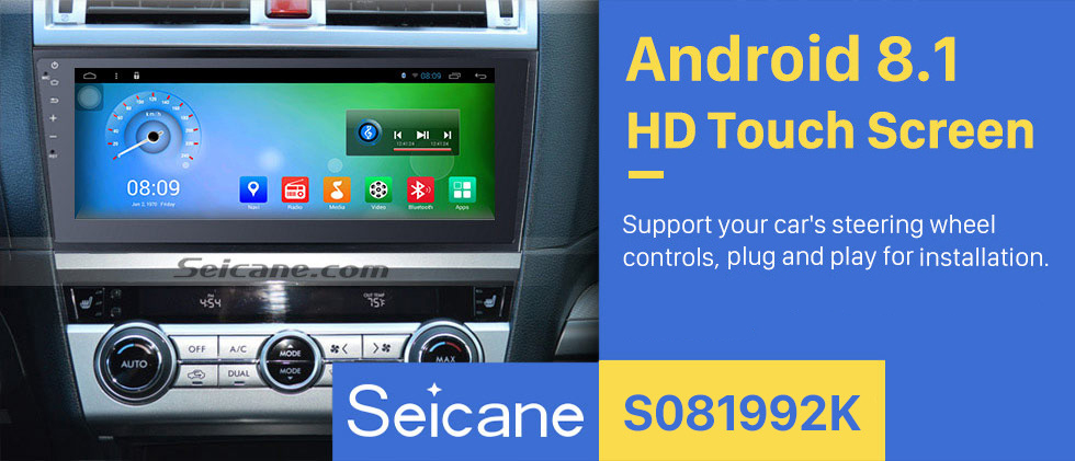 Seicane 10.35 Inch Touch Screen 2015 Subaru Legacy OUTBACK Bluetooth Android 8.1 GPS Navigation System with OBDII AUX Steering Wheel Control USB 1080P Mirror Link 3G WiFi TPMS DVR Bluetooth Rear Camera Seicane 10.35 Inch Touch Screen 2015 Subaru Legacy OUTBACK Bluetooth Android 8.1 GPS Navigation System with OBDII AUX Steering Wheel Control USB 1080P Mirror Link 3G WiFi TPMS DVR Bluetooth Rear Camera
