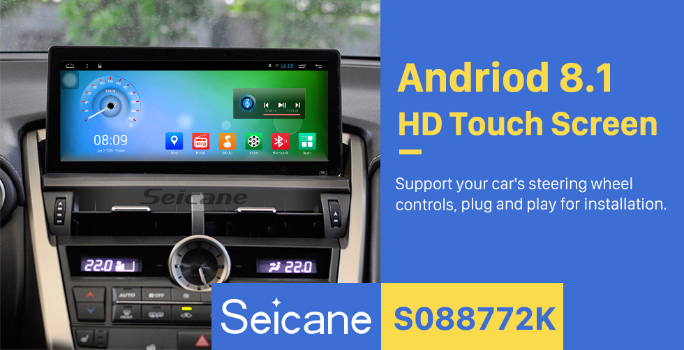 Seicane 2015 2016 2017 LEXUS NX300h / 200 Android 8.1 10.25 polegadas Rádio sistema de navegação GPS Leitor multimídia com Bluetooth HD tela sensível ao toque Suporte a link de espelho OBD2 DVR Câmera retrovisor TV 1080P Vídeo 3G WIFI Controle de volante USB DVR Seicane 2015 2016 2017 LEXUS NX300h / 200 Android 8.1 10.25 polegadas Rádio sistema de navegação GPS Leitor multimídia com Bluetooth HD tela sensível ao toque Suporte a link de espelho OBD2 DVR Câmera retrovisor TV 1080P Vídeo 3G WIFI Controle de volante USB DVR