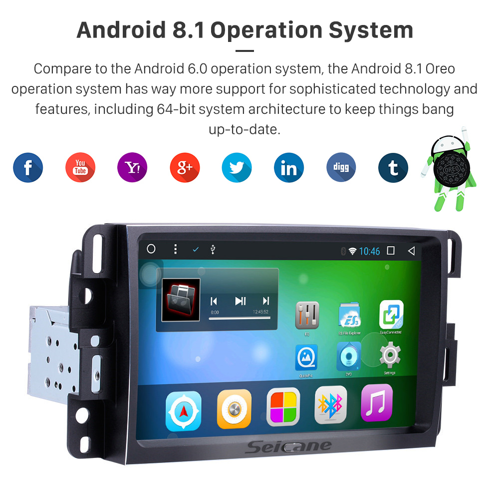 Seicane Android 8.1 2007 2008 2009 2010 2011 2012 2013 Chevrolet Chevy Tahoe 9 pulgadas HD Pantalla táctil Estéreo Radio Unidad principal Navegación GPS Teléfono Bluetooth Control de volante MP3 Cámara de respaldo WIFI Seicane Android 8.1 2007 2008 2009 2010 2011 2012 2013 Chevrolet Chevy Tahoe 9 pulgadas HD Pantalla táctil Estéreo Radio Unidad principal Navegación GPS Teléfono Bluetooth Control de volante MP3 Cámara de respaldo WIFI