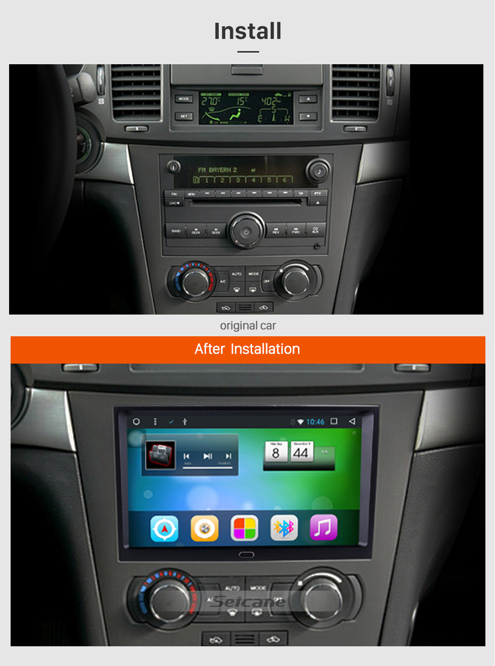Seicane 9 Inch Android 8.1 GPS Navigation System for 2006-2011 Chevy Chevrolet EPICA/CAPTIVA with 1080P Capacitive Touch Screen 3G Wifi TPMS DVR OBD2 Rear Camera AUX Steering Wheel Control USB Bluetooth Mirror Link Seicane 9 Inch Android 8.1 GPS Navigation System for 2006-2011 Chevy Chevrolet EPICA/CAPTIVA with 1080P Capacitive Touch Screen 3G Wifi TPMS DVR OBD2 Rear Camera AUX Steering Wheel Control USB Bluetooth Mirror Link