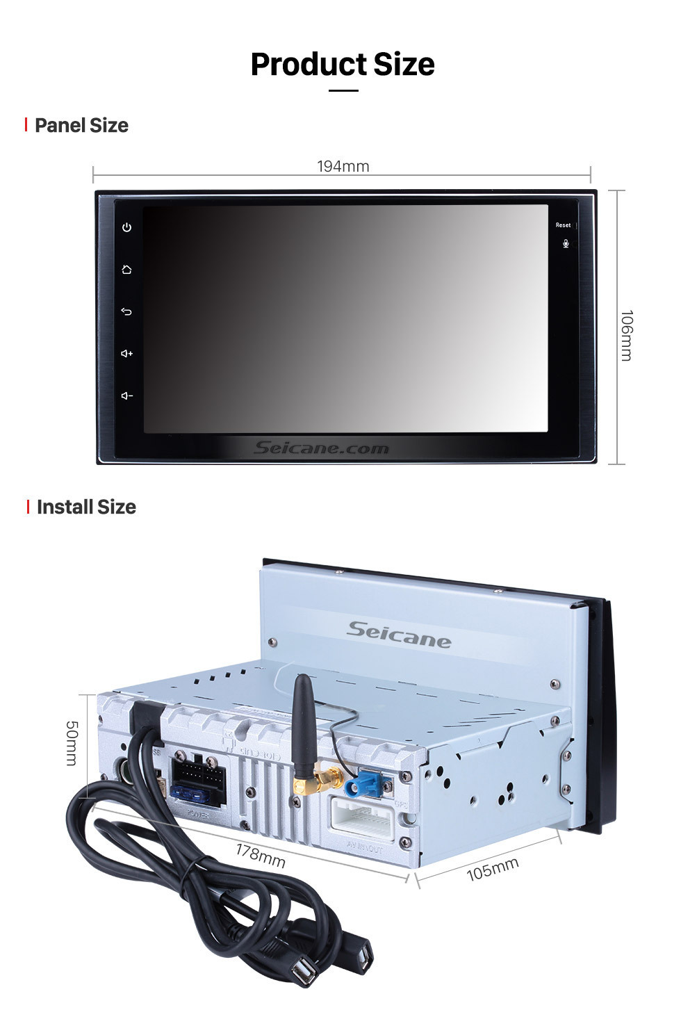 Seicane HD 1024*600 Android 8.1 2005-2011 Kia Rio Bluetooth Radio GPS System Car Stereo with 1080P Video DVR Autoradio Mirror Link OBDII TPMS Steering Wheel Control USB SD AUX Seicane HD 1024*600 Android 8.1 2005-2011 Kia Rio Bluetooth Radio GPS System Car Stereo with 1080P Video DVR Autoradio Mirror Link OBDII TPMS Steering Wheel Control USB SD AUX