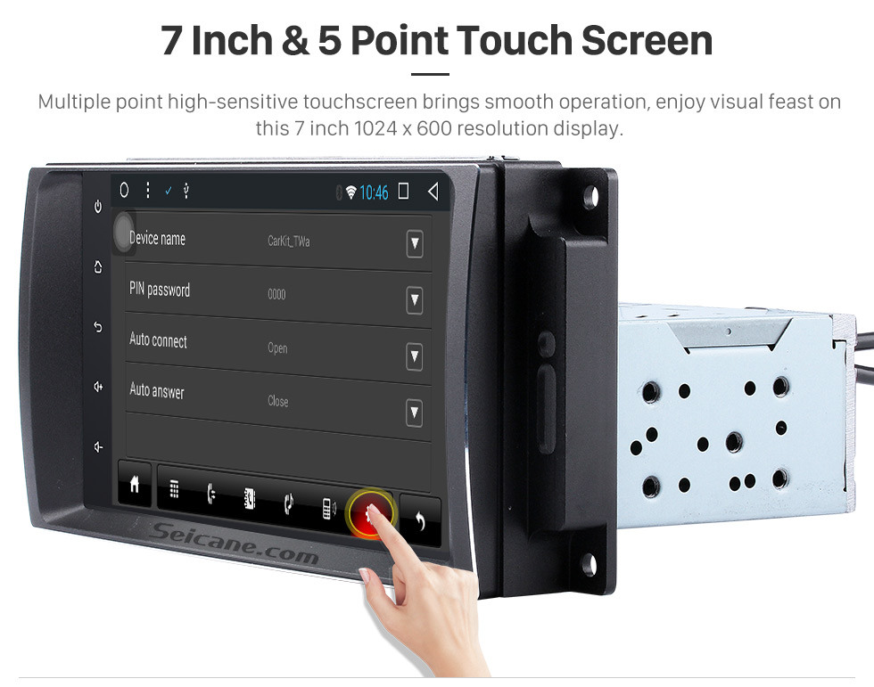 Seicane 2008 2009 2010 Jeep Commander Android 8.1 HD touchscreen Radio GPS navigation system with DVD player Bluetooth Mirror link WIFI Steering Wheel Control 1080P video Seicane 2008 2009 2010 Jeep Commander Android 8.1 HD touchscreen Radio GPS navigation system with DVD player Bluetooth Mirror link WIFI Steering Wheel Control 1080P video
