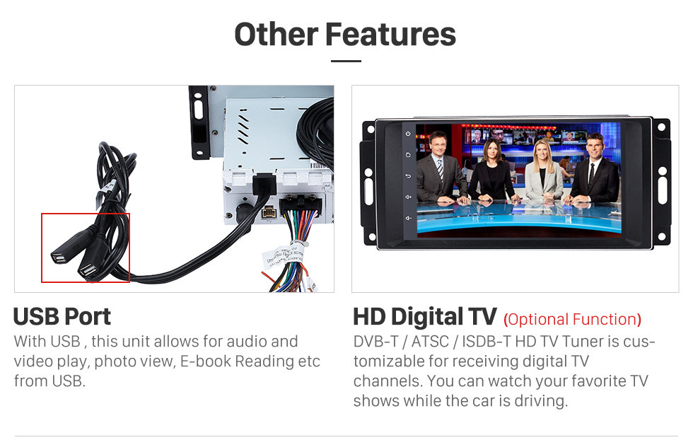 Seicane 2005-2011 Jeep Grand Cherokee HD 1024 * 600 tela sensível ao toque Android 8.1 sistema de navegação GPS leitor de DVD Rádio Bluetooth música link do espelho OBD2 DVR WIFI 1080 P Vídeo Controle de volante Seicane 2005-2011 Jeep Grand Cherokee HD 1024 * 600 tela sensível ao toque Android 8.1 sistema de navegação GPS leitor de DVD Rádio Bluetooth música link do espelho OBD2 DVR WIFI 1080 P Vídeo Controle de volante
