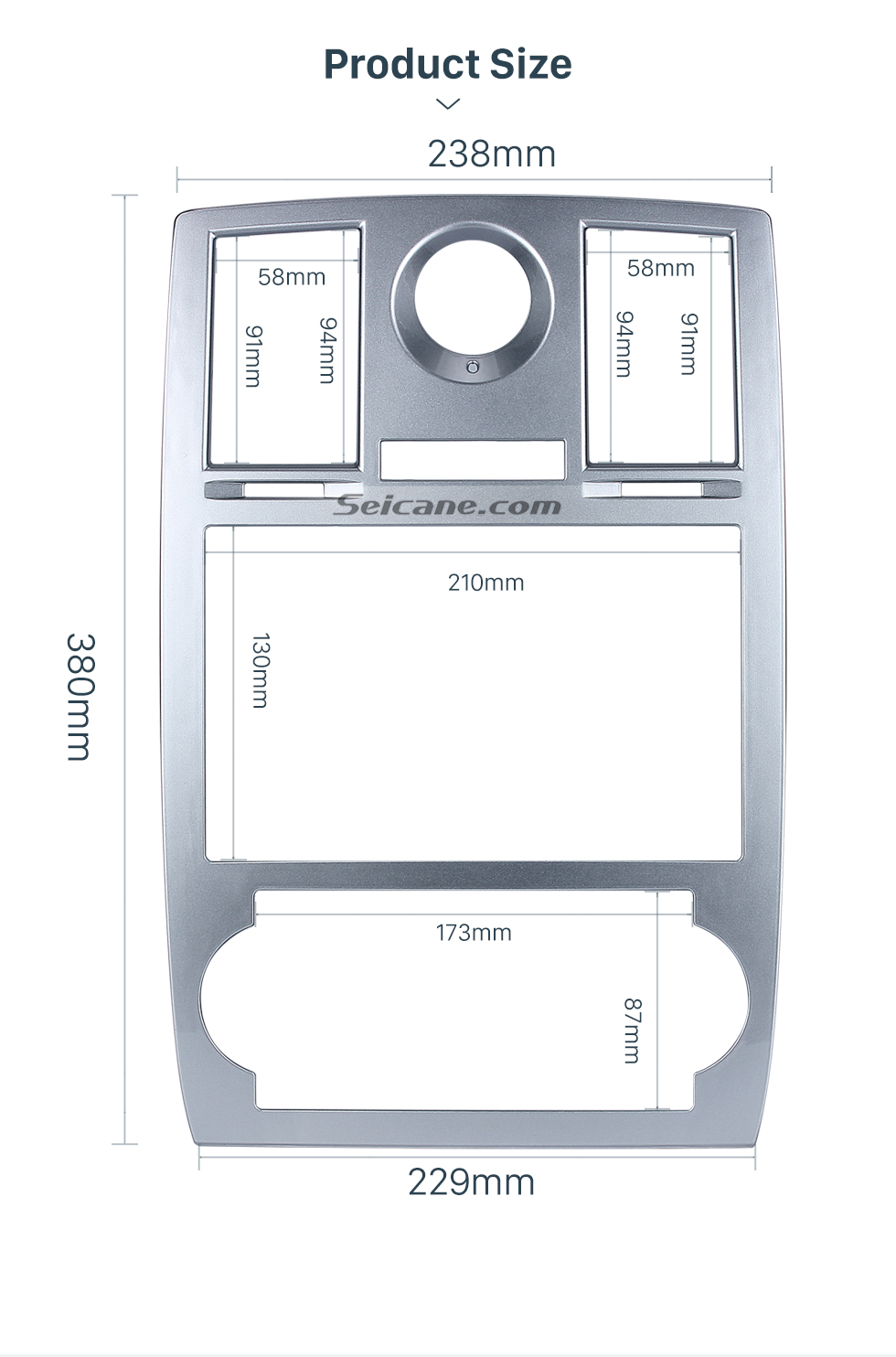 Seicane Seicane Double Din DVD CD Player Trim Panel Car Radio Fascia for 2004, 2005, 2006 - 2008 Chrysler Aspen 300C Seicane Seicane Double Din DVD CD Player Trim Panel Car Radio Fascia for 2004, 2005, 2006 - 2008 Chrysler Aspen 300C