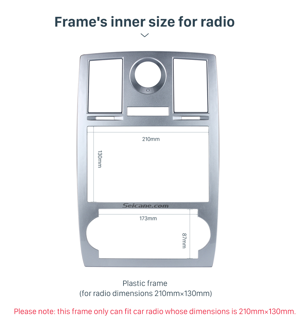 Seicane Seicane Double Din DVD CD Player Trim Panel Car Radio Fascia for 2004, 2005, 2006 - 2008 Chrysler Aspen 300C Seicane Seicane Double Din DVD CD Player Trim Panel Car Radio Fascia for 2004, 2005, 2006 - 2008 Chrysler Aspen 300C