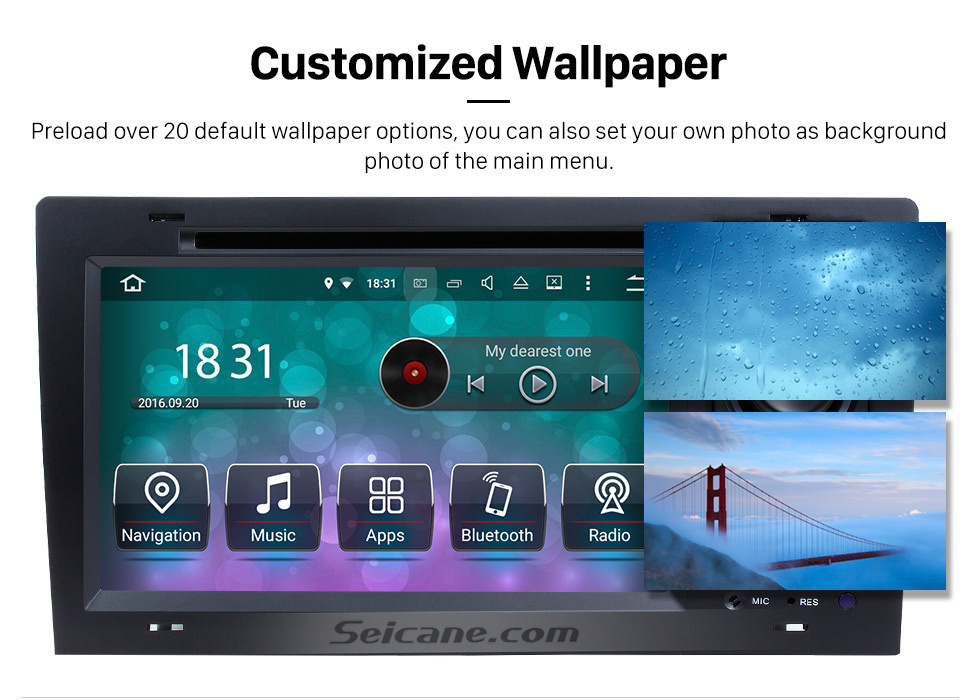 Seicane Sistema de navegação GPS Android 10.0 para 1994-2003 Audi A8 S8 com DVD Player Touch Screen Rádio Bluetooth WiFi TV HD 1080P Vídeo Backup Câmera de controle de volante USB SD