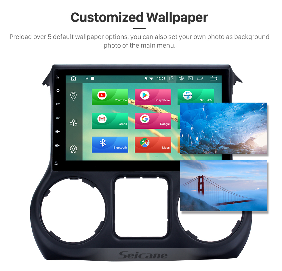 Seicane 10.1 Inch 1024*600 Android 8.0 2011 2012 2013 2014 2015 2016 2017 JEEP Wrangler Bluetooth GPS Radio Car stereo with Mirror Link Wifi Steering Wheel Control Seicane 10.1 Inch 1024*600 Android 8.0 2011 2012 2013 2014 2015 2016 2017 JEEP Wrangler Bluetooth GPS Radio Car stereo with Mirror Link Wifi Steering Wheel Control