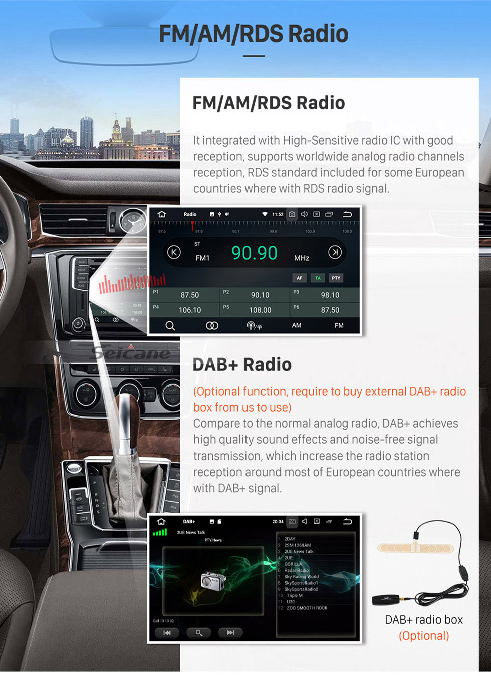 Seicane Android 8.0 2 Din Universal NISSAN TOYOTA Honda Radio GPS Navigation System Car Stereo with Mirror Link WiFi DVD Player Bluetooth 1080P Video USB Seicane Android 8.0 2 Din Universal NISSAN TOYOTA Honda Radio GPS Navigation System Car Stereo with Mirror Link WiFi DVD Player Bluetooth 1080P Video USB