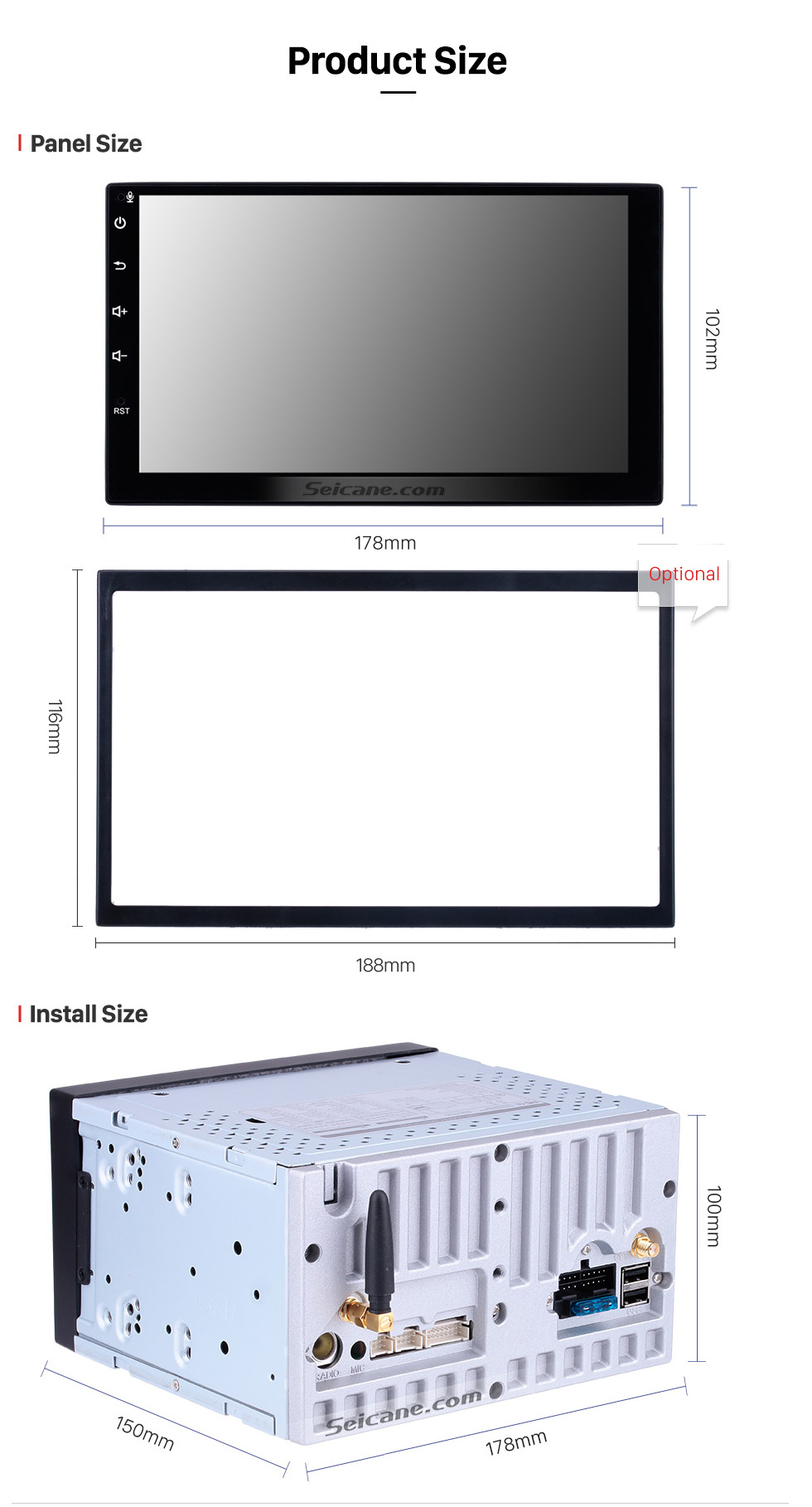 Seicane Android 8.0 2 Din Universal NISSAN TOYOTA Honda Radio GPS Navigation System Car Stereo with Mirror Link WiFi DVD Player Bluetooth 1080P Video USB Seicane Android 8.0 2 Din Universal NISSAN TOYOTA Honda Radio GPS Navigation System Car Stereo with Mirror Link WiFi DVD Player Bluetooth 1080P Video USB