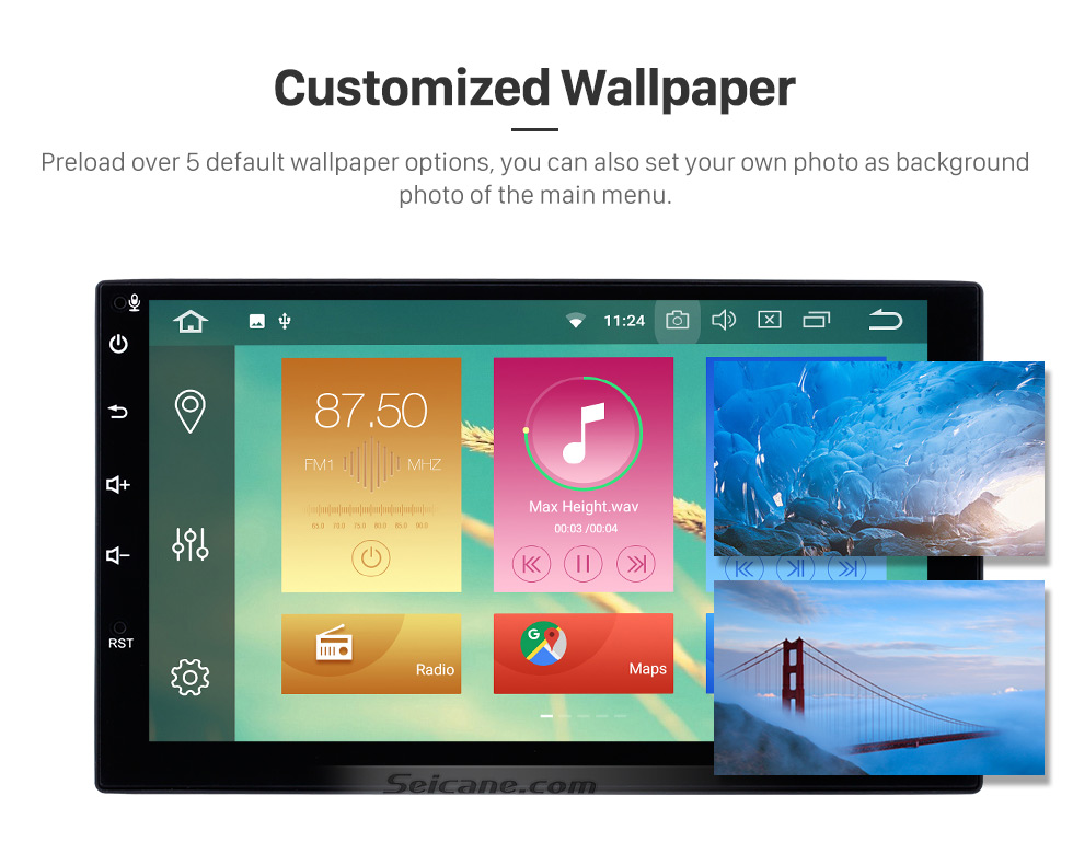 Seicane Android 8.0 2 Din Universal NISSAN TOYOTA Honda Radio GPS Navigation System Car Stereo with Mirror Link WiFi DVD Player Bluetooth 1080P Video USB Seicane Android 8.0 2 Din Universal NISSAN TOYOTA Honda Radio GPS Navigation System Car Stereo with Mirror Link WiFi DVD Player Bluetooth 1080P Video USB