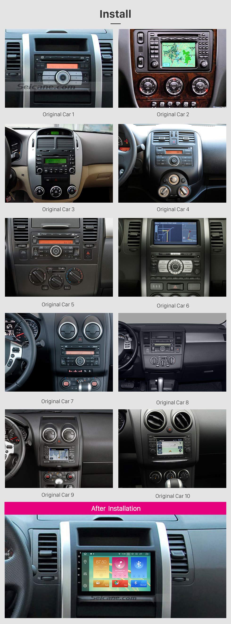 Seicane Android 8.0 2 Din Universal NISSAN TOYOTA Honda Radio GPS Navigation System Car Stereo with Mirror Link WiFi DVD Player Bluetooth 1080P Video USB Seicane Android 8.0 2 Din Universal NISSAN TOYOTA Honda Radio GPS Navigation System Car Stereo with Mirror Link WiFi DVD Player Bluetooth 1080P Video USB