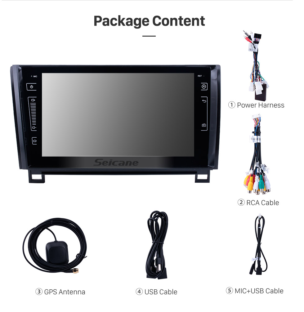 Seicane HD Touch Screen Android 8.0 for 2006 2007 2008-2013 Toyota Tundra Radio GPS Navigation 9 inch with Bluetooth WiFi Carplay support Steering Wheel Control 3G Mirror Link Seicane HD Touch Screen Android 8.0 for 2006 2007 2008-2013 Toyota Tundra Radio GPS Navigation 9 inch with Bluetooth WiFi Carplay support Steering Wheel Control 3G Mirror Link