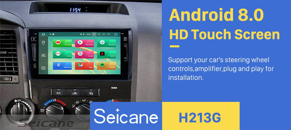 Seicane HD Touch Screen Android 8.0 for 2006 2007 2008-2013 Toyota Tundra Radio GPS Navigation 9 inch with Bluetooth WiFi Carplay support Steering Wheel Control 3G Mirror Link Seicane HD Touch Screen Android 8.0 for 2006 2007 2008-2013 Toyota Tundra Radio GPS Navigation 9 inch with Bluetooth WiFi Carplay support Steering Wheel Control 3G Mirror Link
