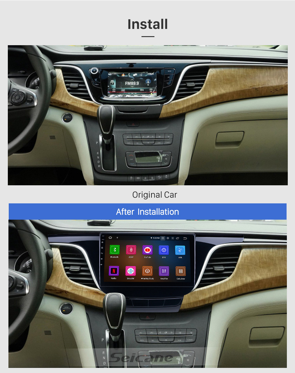 Seicane Android 11.0 для 2017 2018 Buick GL8 Radio 10,1-дюймовый GPS-навигатор с Bluetooth HD с сенсорным экраном Поддержка Carplay DSP