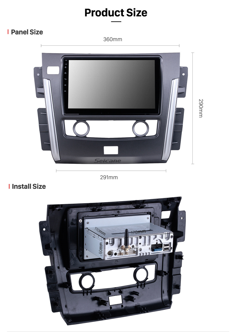 Seicane Android 11.0 Pour 2015 Nissan Toulx Radio 10.1 pouces Système de navigation GPS Bluetooth HD Écran tactile Support Carplay Caméra arrière