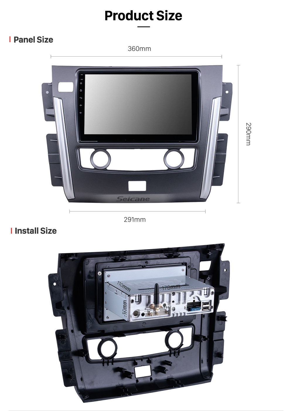 Seicane 10.1 inch Android 11.0 For 2015 Nissan Toulx Radio GPS Navigation System with HD Touchscreen Bluetooth Carplay support OBD2