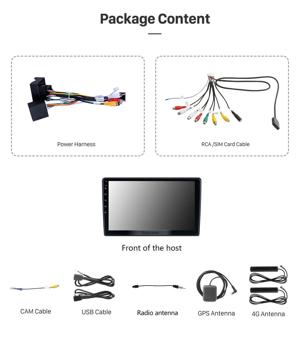 Seicane OEM Android 11.0 para 2019 Citroen C3-XR Radio com Bluetooth 10.1 polegadas HD Touchscreen GPS Sistema de Navegação GPS Suporte Carplay DSP