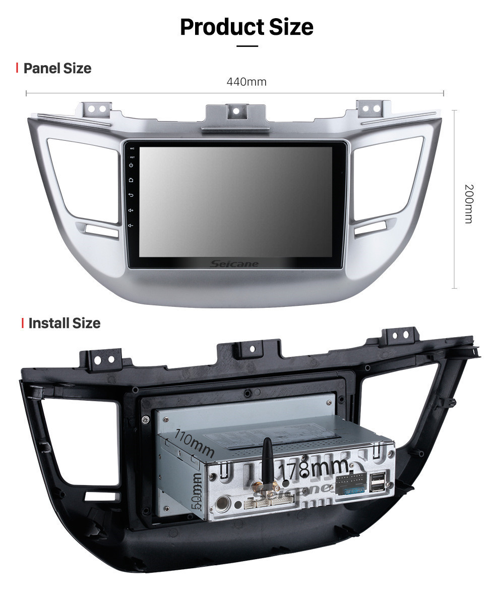 Seicane HD Touchscreen de 9 polegadas Android 11.0 para 2014 2015 Hyundai New Tucson RHD Rádio Sistema de navegação GPS Bluetooth Suporte para Carplay Câmera de backup