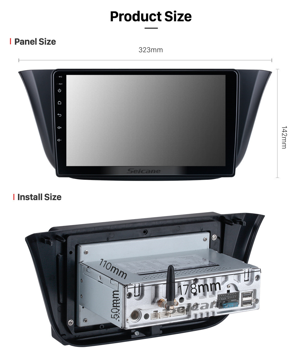 Seicane 9 inch For 2014 Iveco DAILY Radio Android 11.0 GPS Navigation System with USB HD Touchscreen Bluetooth Carplay support OBD2 DSP