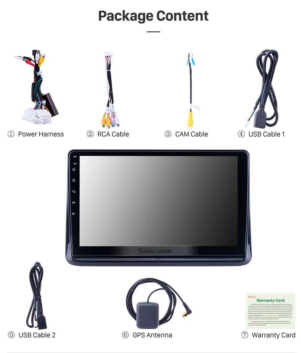 Seicane 9 polegadas android 13.0 para 2014 toyota noé ESQUIRE/VOXY rádio sistema de navegação gps com hd touchscreen suporte bluetooth carplay tpms