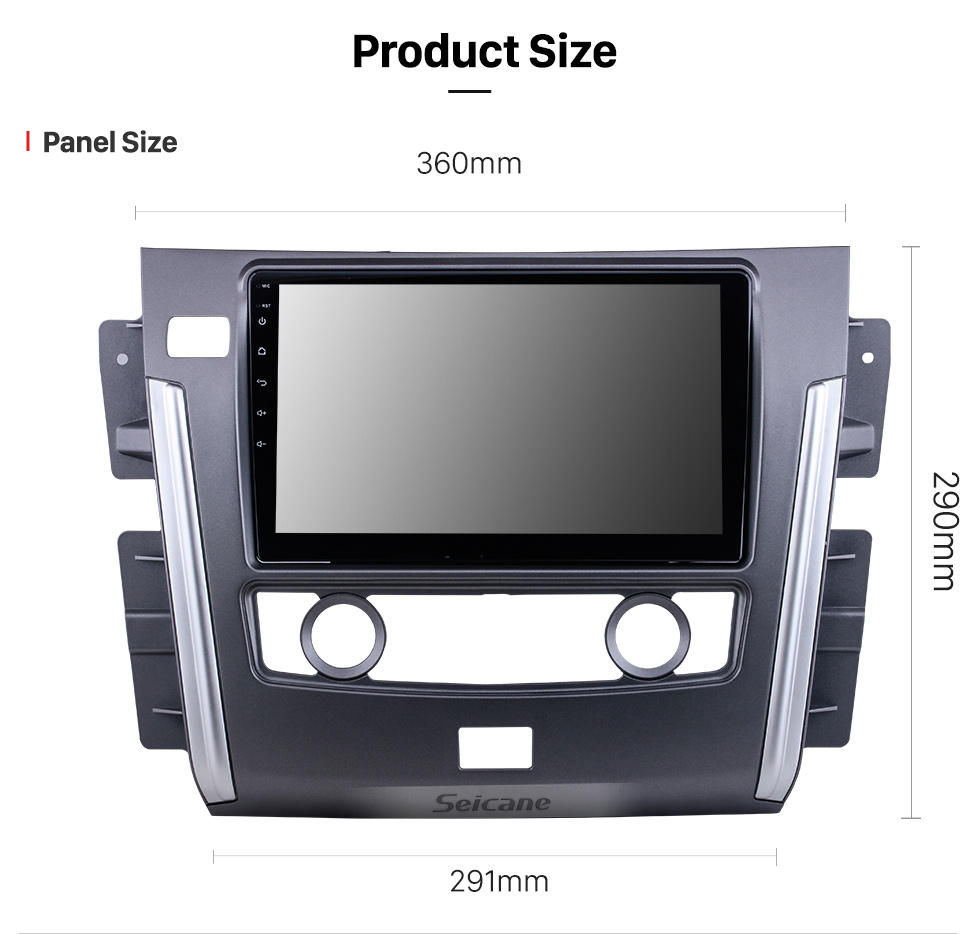 Seicane 10.1 inch Android 10.0 for 2015 Nissan Patrol Radio GPS Navigation System With HD Touchscreen Bluetooth support Carplay