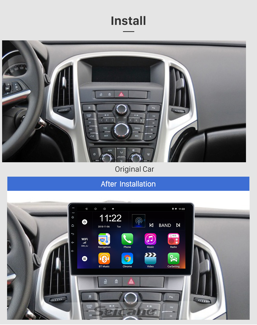 Seicane Para 2014-2015 Hyundai New Tucson RHD Rádio Android 10.0 HD Touchscreen 9 polegadas Sistema de Navegação GPS com suporte Bluetooth Carplay DVR