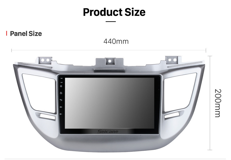 Seicane Pour 2014-2015 Nouveau Hyundai Tucson RHD Radio Android 10.0 HD Écran tactile 9 pouces Système de navigation GPS avec prise en charge Bluetooth Carplay DVR