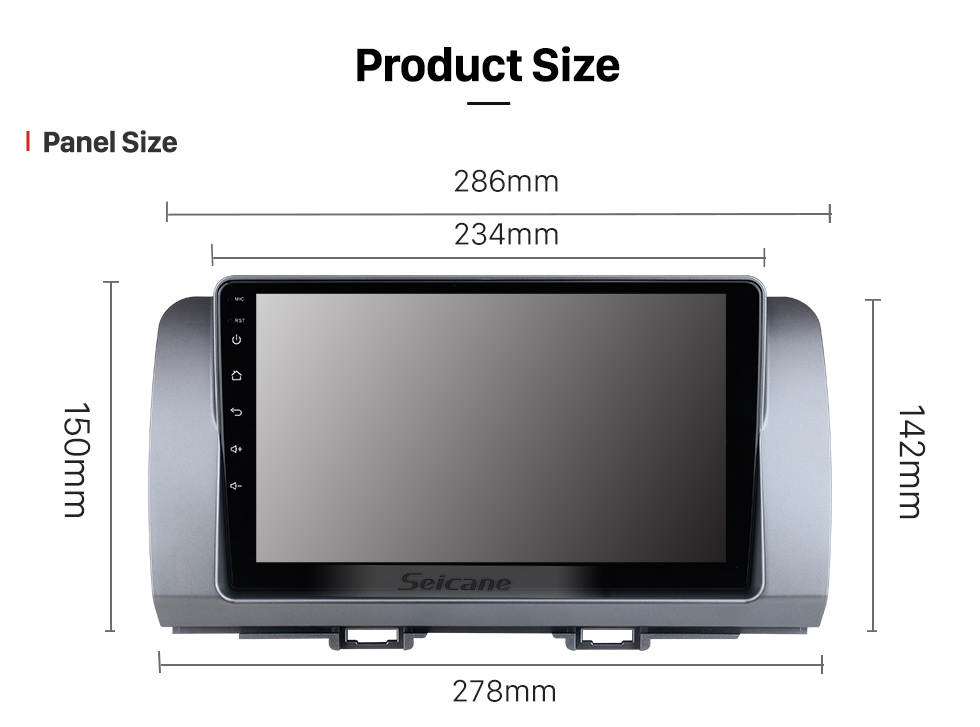 Seicane OEM 9 inch Android 10.0 For 2006 Toyota BB Radio with Bluetooth HD Touchscreen GPS Navigation System support Carplay DAB+