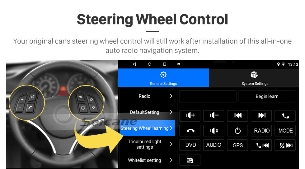 Seicane Android 10.0 de 9 pulgadas para 2012 Renault Duster RHD Radio Sistema de navegación GPS con pantalla táctil HD Soporte Bluetooth Carplay OBD2