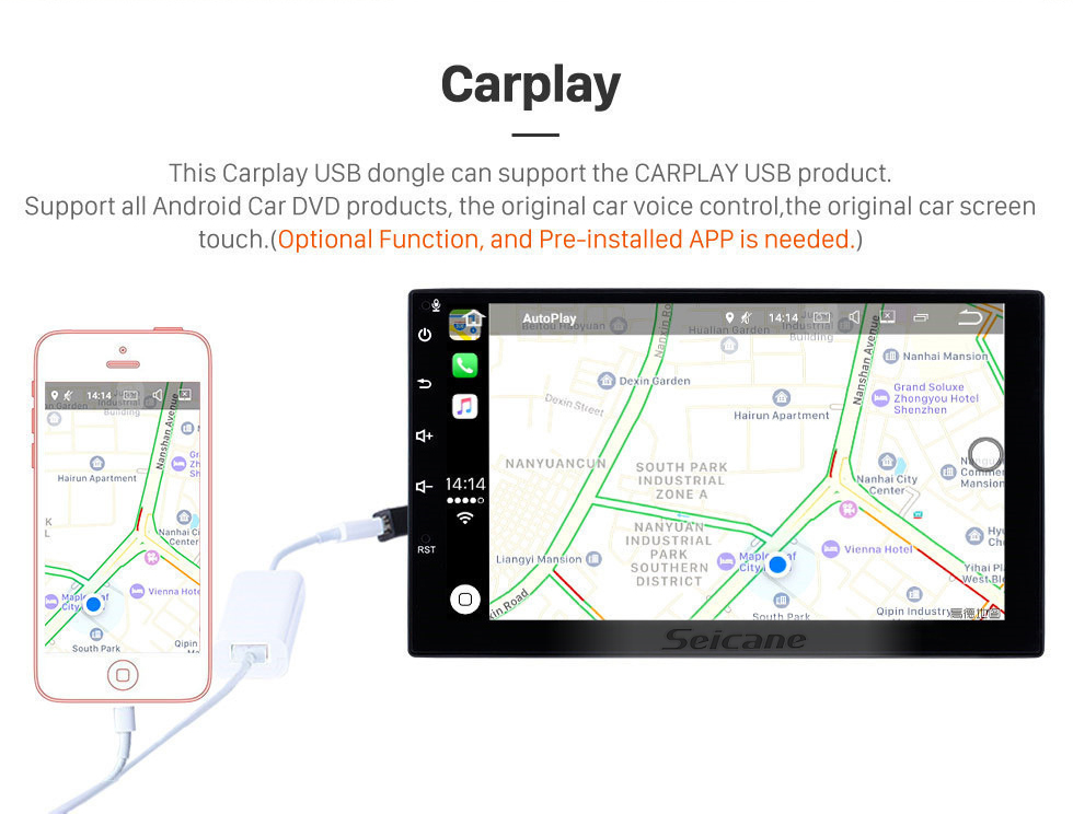 Seicane 9-дюймовый Android 10.0 для 2012 Renault Duster RHD Радио GPS навигационная система с сенсорным экраном HD Поддержка Bluetooth Carplay OBD2