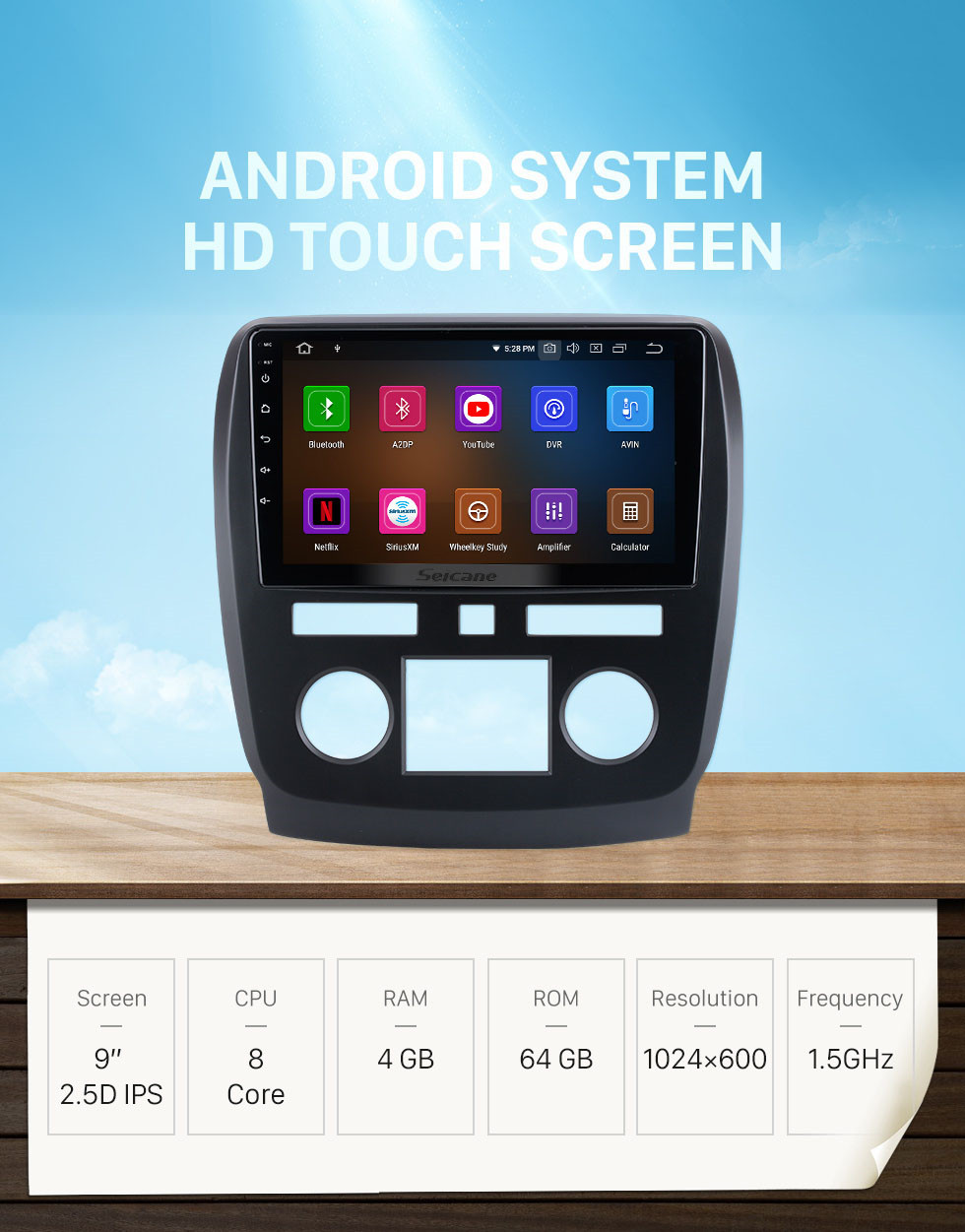 Seicane Para 2009-2013 Buick Enclave Rádio Android 12.0 HD Touchscreen 9 polegadas com Bluetooth Sistema de Navegação GPS Carplay suporte 1080P