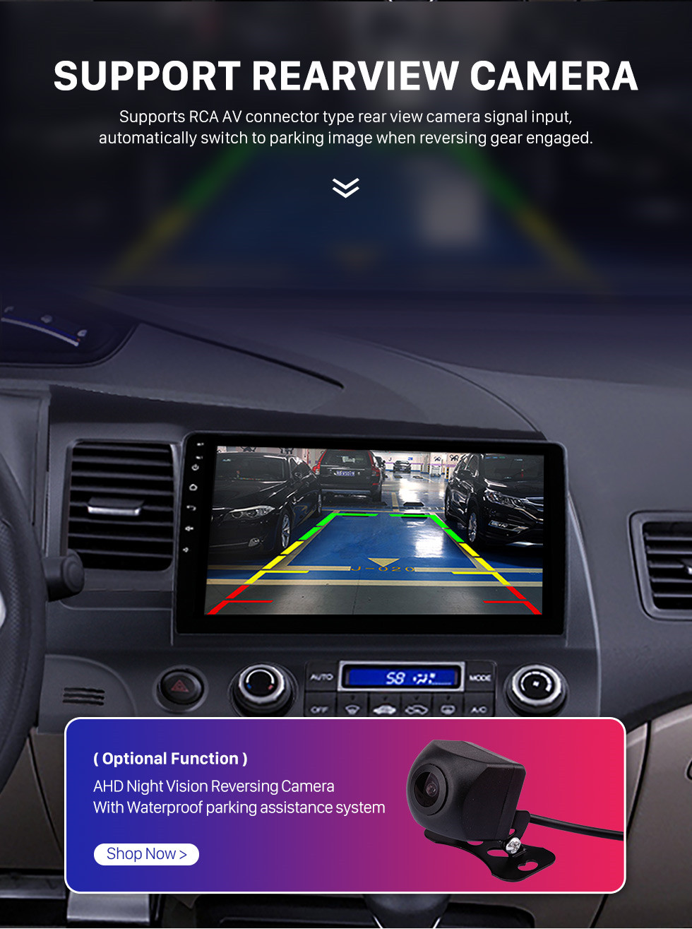 Seicane 10.1 pulgadas 1024 * 600 Pantalla táctil HD Android 10.0 Radio de navegación GPS para 2006-2011 Honda Civic (LHD) con Bluetooth WIFI OBD2 USB Audio Aux 1080P Cámara de vista trasera Seicane 10.1 pulgadas 1024 * 600 Pantalla táctil HD Android 10.0 Radio de navegación GPS para 2006-2011 Honda Civic (LHD) con Bluetooth WIFI OBD2 USB Audio Aux 1080P Cámara de vista trasera