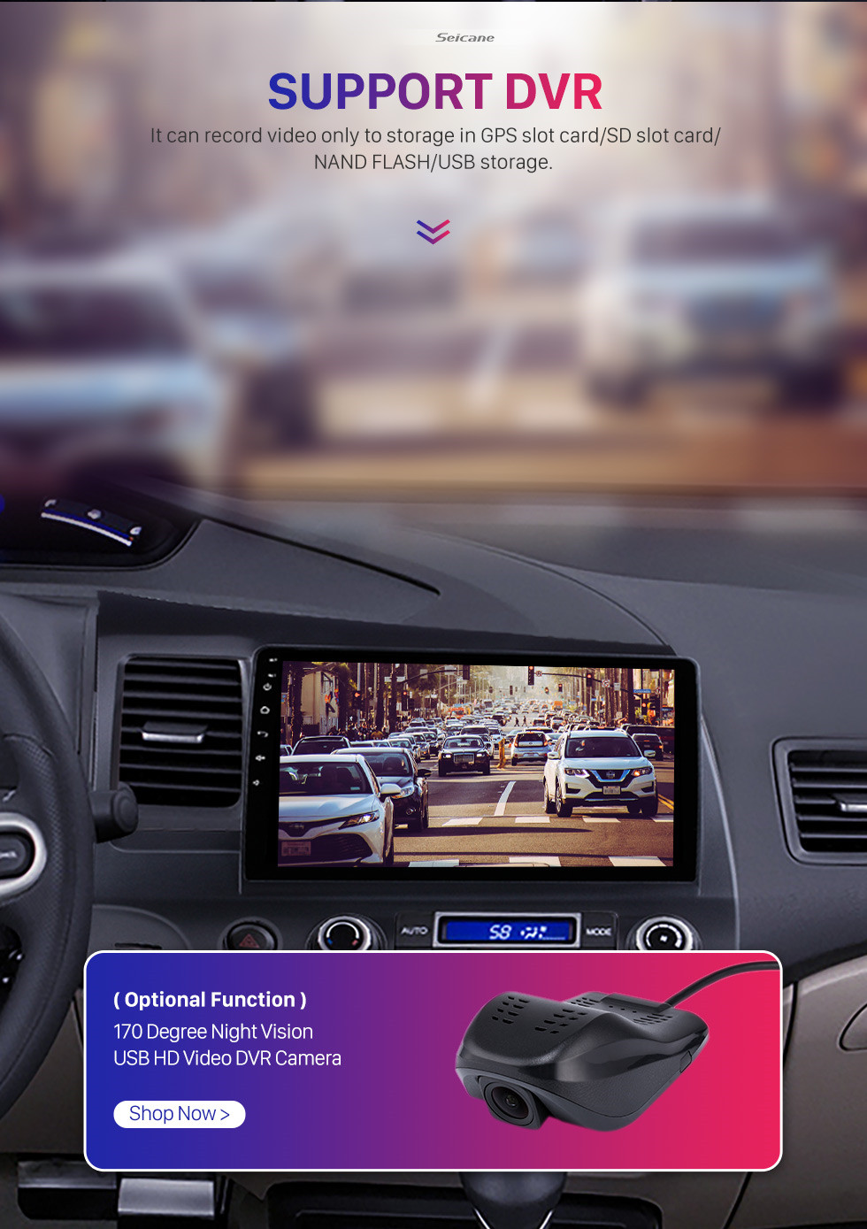 Seicane 10.1 pulgadas 1024 * 600 Pantalla táctil HD Android 10.0 Radio de navegación GPS para 2006-2011 Honda Civic (LHD) con Bluetooth WIFI OBD2 USB Audio Aux 1080P Cámara de vista trasera Seicane 10.1 pulgadas 1024 * 600 Pantalla táctil HD Android 10.0 Radio de navegación GPS para 2006-2011 Honda Civic (LHD) con Bluetooth WIFI OBD2 USB Audio Aux 1080P Cámara de vista trasera