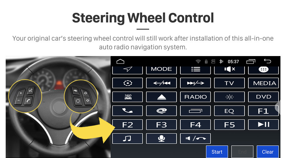 Seicane 7 pulgadas Android 10.0 para 2006-2008 2009 2010 2011 Opel Corsa Sistema de navegación GPS estéreo con soporte de pantalla táctil Bluetooth Cámara de visión trasera