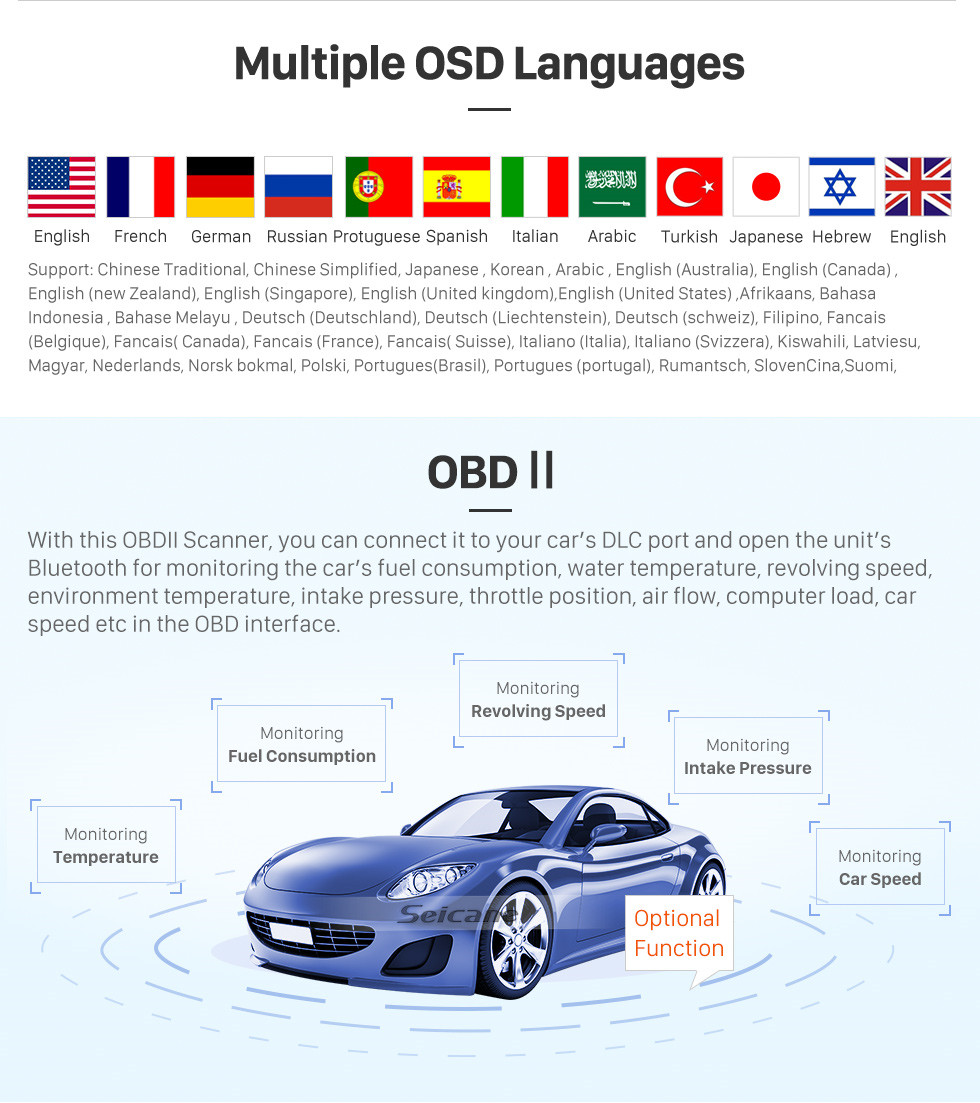 Seicane OEM Android 11.0 Para 2012 Renault Duste Radio com Bluetooth 9 polegada HD Touchscreen Sistema de Navegação GPS Suporte Carplay DSP